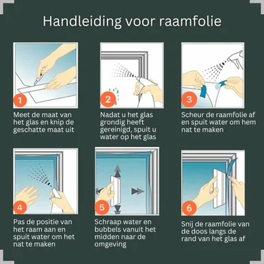 Isolerende Raamfolie HR++ Spiegelend Anti-Inkijk – 75 × 200 cm handleiding, Verbo, Tuincentrumoutlet.com