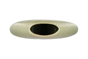 Jada pistache oval vase active glaze 31x9cm boven, Daan Kromhout, tuincentrumoutlet