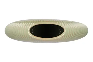 Jada pistache oval vase active glaze 40x11cm boven, Daan Kromhout, tuincentrumoutlet