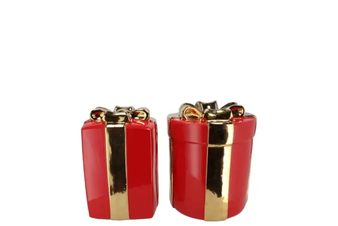 JOY JOLLY RED VASE PRESENT 11X15CM - afbeelding 1