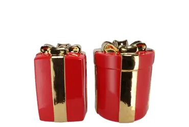 JOY JOLLY RED VASE PRESENT 16X20CM - afbeelding 1