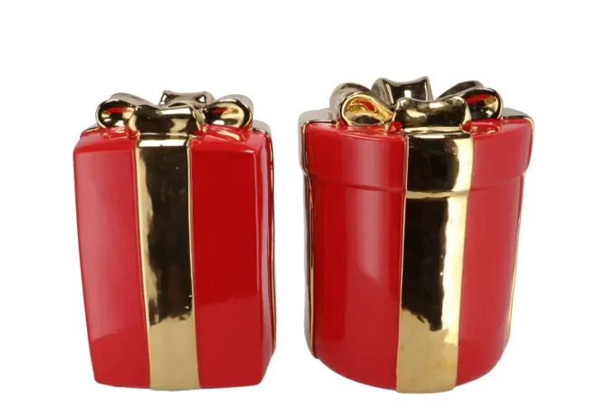 JOY JOLLY RED VASE PRESENT 20X30CM - afbeelding 1