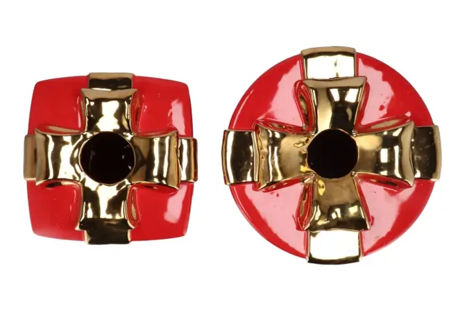 JOY JOLLY RED VASE PRESENT 23X35CM - afbeelding 2