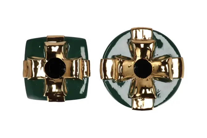 JOY MAJESTIC DARK GREEN VASE PRESENT 23X35CM NM, Daan Kromhout, Tuincentrumoutlet.com