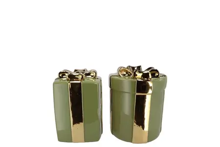 JOY MAJESTIC GREEN VASE PRESENT 11X15CM