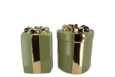 JOY MAJESTIC GREEN VASE PRESENT 16X20CM