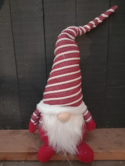 Kabouter alwin stof 24x20x75cm rd