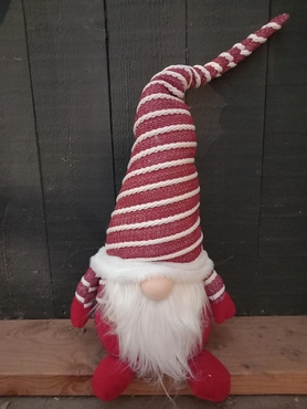 Kabouter alwin stof 24x20x75cm rd