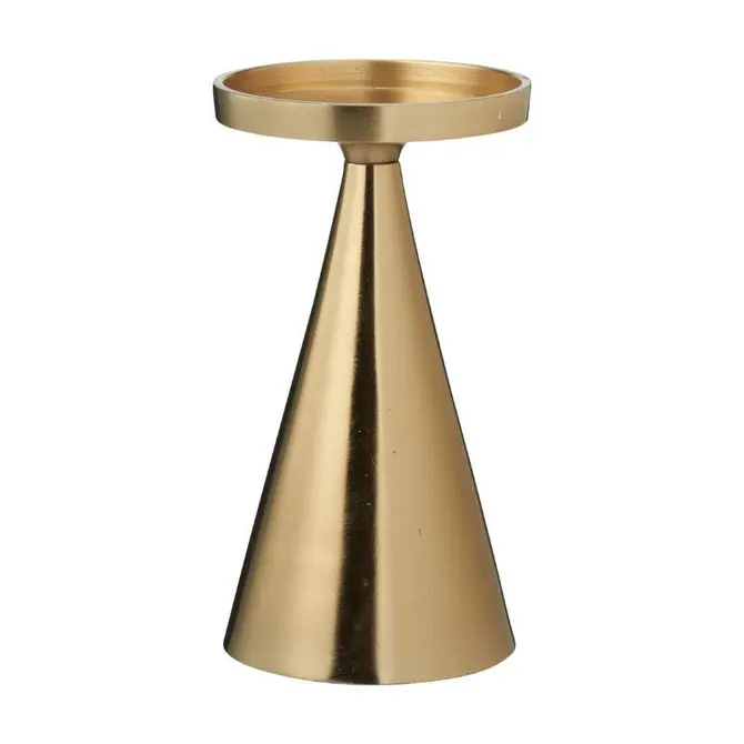 KANDELAAR 17CM GOUD, Decoris, tuincentrumoutlet.com