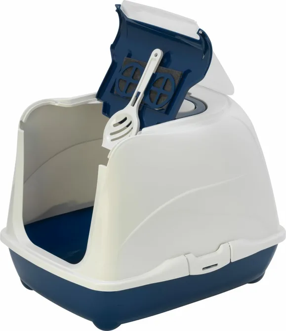 Kattentoilet flip cat m donker bl open, Moderna, tuincentrumoutlet.com
