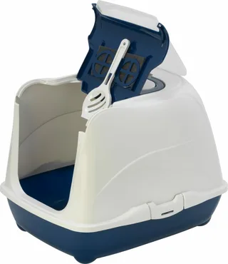 Kattentoilet flip cat m donker bl open, Moderna, tuincentrumoutlet.com