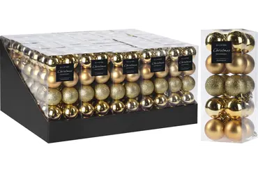 KERSTBAL 20X 40MM GOUD, Koopman, tuincentrumoutlet