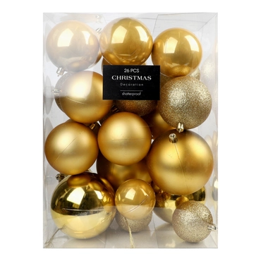 KERSTBAL 26STS GOUD KL