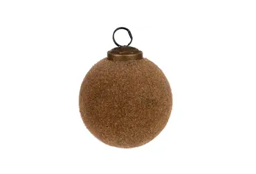 KERSTBAL 80MM GLAS GOUD, Koopman, tuincentrumoutlet.com