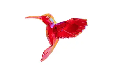 3*4*3.5" PLASTIC HUMMING BIRD ORN.X1, KurtAdler, Tuincentrumoutlet