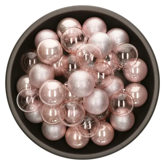 Kerstbal kunststof d6cm prz 25st2, Decoris, tuincentrumoutlet