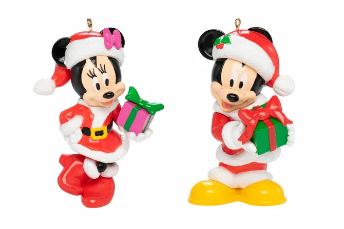 Mickey & Minnie 2 asst style Bl ow Mold orn, Tuincentrumoutlet