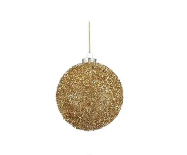 Kerstbal plc d10cm goud pdq, Mica decorations, Tuincentrumoutlet.com