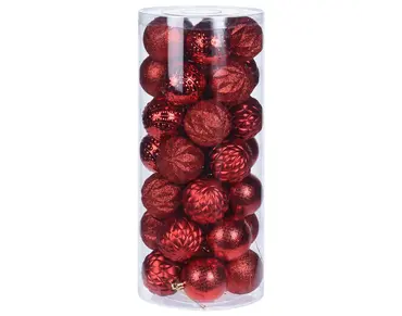 KERSTBALLEN 6CM SET35 ROOD, Koopman, tuincentrumoutlet