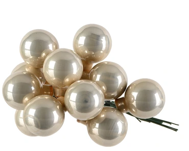 Kerstballen op draad glas enamel - afbeelding 2