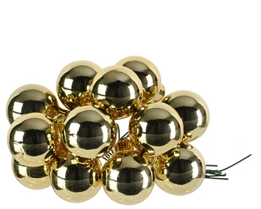 Kerstballen op draad glas shiny - afbeelding 2