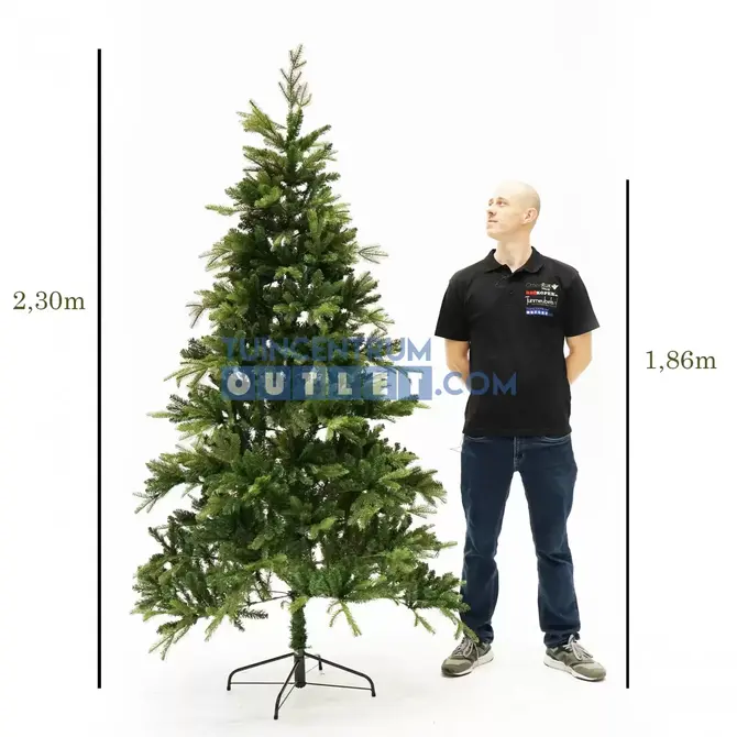 Kerstboom Brampton h230 d132 cm - groen 2, Edelman, tuincentrumoutlet