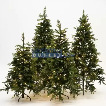 Brampton kerstboom led slim groen h230xd132 cm, groep, tuincentrumoutlet.com