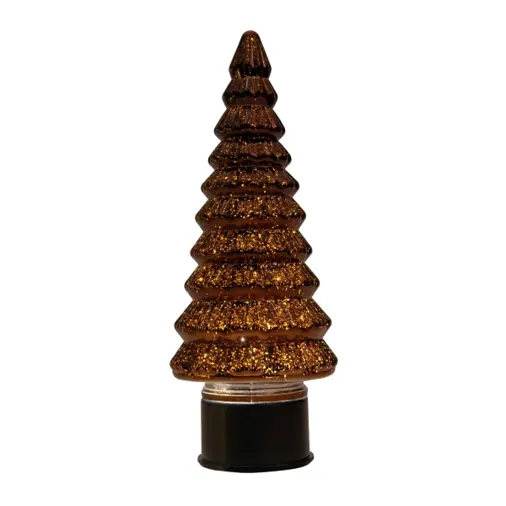 Kerstboom draaiend led 35x13cm brns, Anna's Collection, tuincentrumoutlet.com