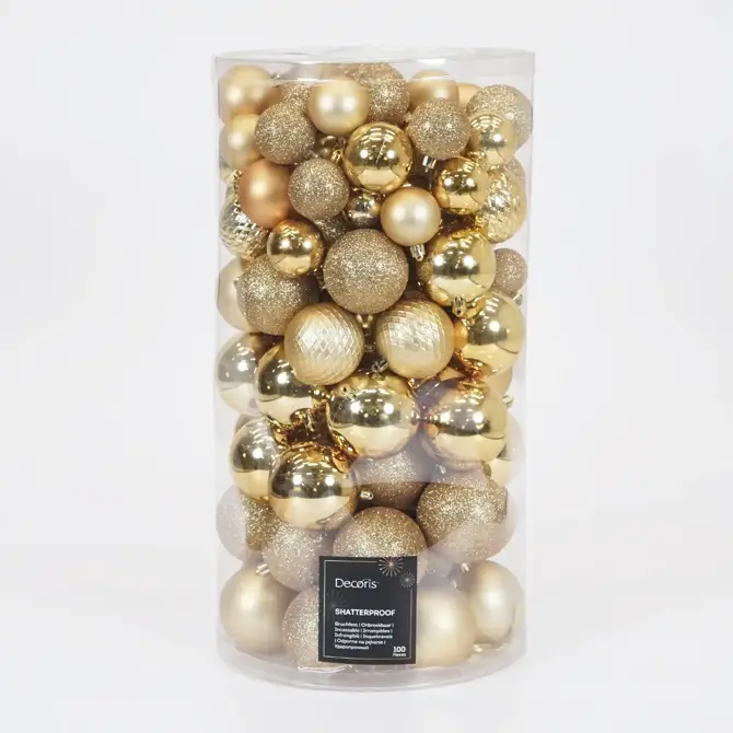 Kerstboom Macallan d150h260cm groen met ballen en verlichting - afbeelding 4