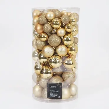 Kerstboom Macallan d150h260cm groen met ballen en verlichting - afbeelding 4