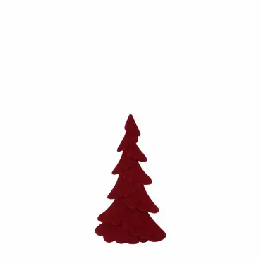 Kerstboom mea 29x29x46cm rood, Countryfield, tuincentrumoutlet.com