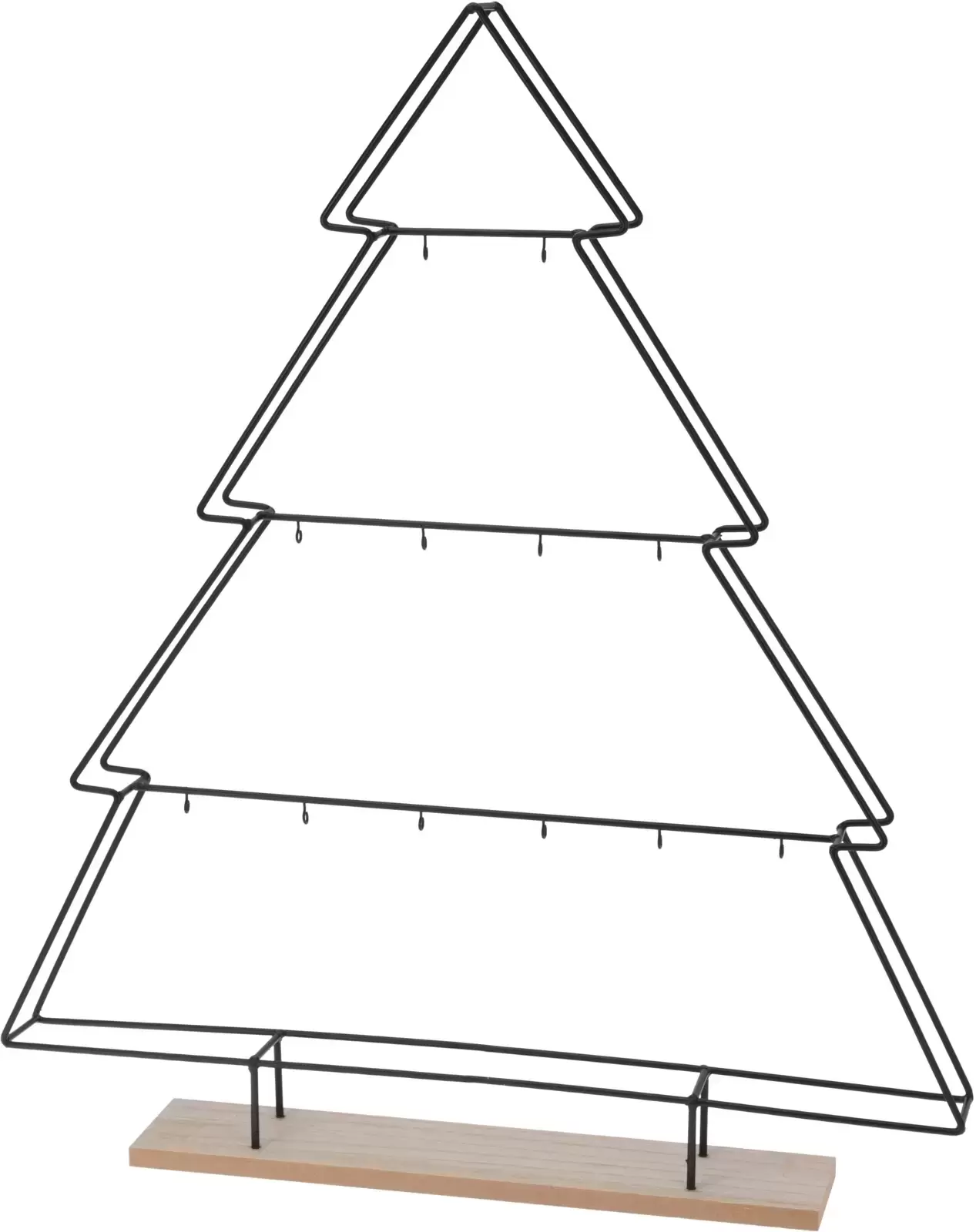 Kerstboom met haakjes 58x67cm