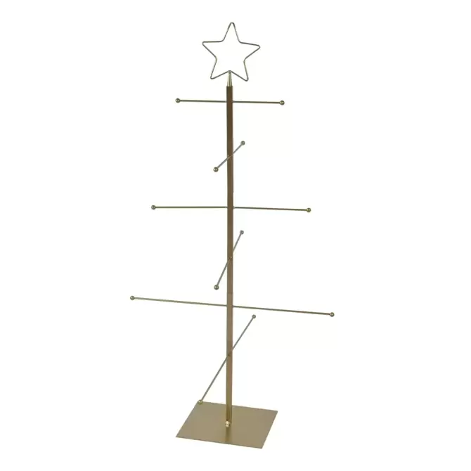 Kerstboom metaal goud - 91 cm - afbeelding 1