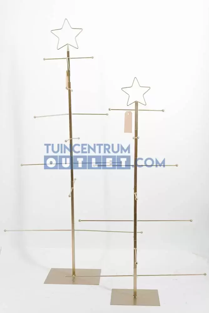 kerstboom metaal goud kerstartikelen, noach, tuincentrumoutlet