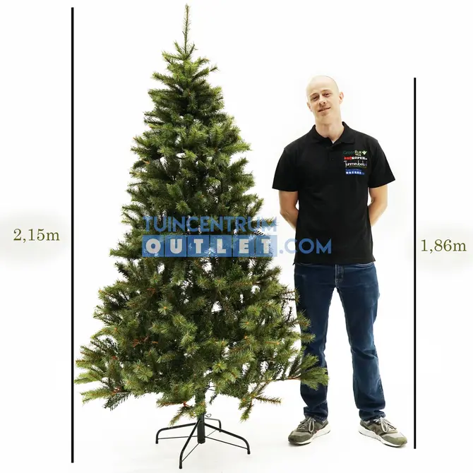 Kerstboom Toronto h215xd132 cm - groen 2, Edelman, tuincentrumoutlet