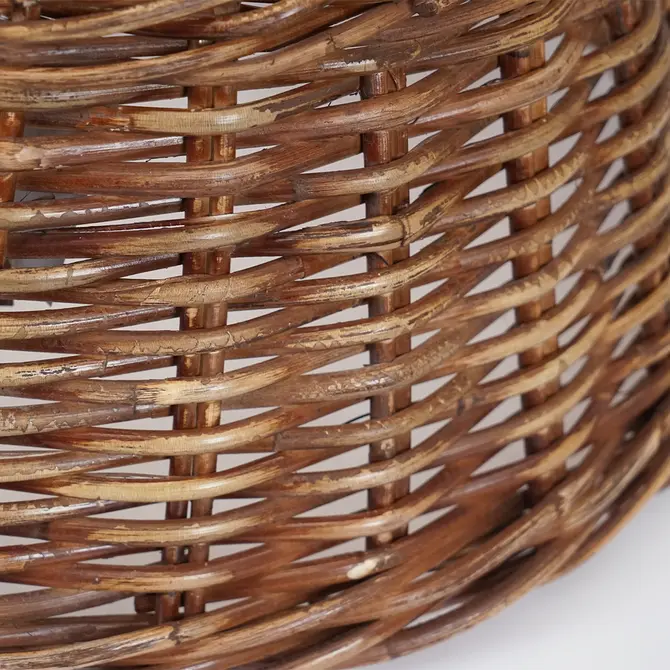 Kerstboomhuls rotan d60h26cm bruin, van der Leeden detail, tuincentrumoutlet