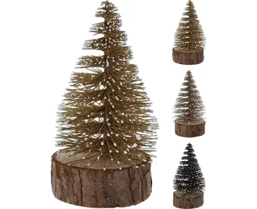 KERSTBOOMPJE GLITTER 14CM 3ASS, Koopman, tuincentrumoutlet