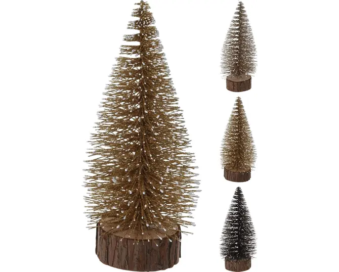 KERSTBOOMPJE GLITTER 25CM 3ASS, Koopman, tuincentrumoutlet