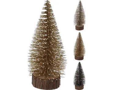 KERSTBOOMPJE GLITTER 25CM 3ASS, Koopman, tuincentrumoutlet