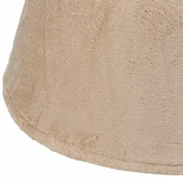 KERSTBOOMROK 55CM FAUX FUR BEI - afbeelding 2