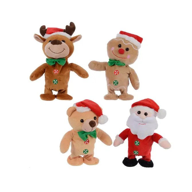 DECORIS Kerstfiguren pes lopend l9b10h20cm mult, Decoris, tuincentrumoutlet