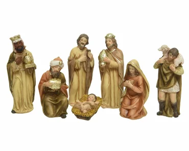 Kerstgroep 7 figuren h11cm, Kaemingk, tuincentrumoutlet