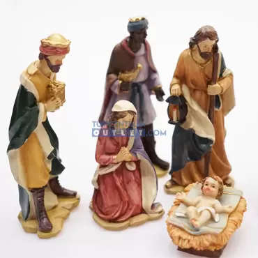 Kerstgroep 7 figuren h20cm, Kaemingk, www.tuincentrumoutlet.com