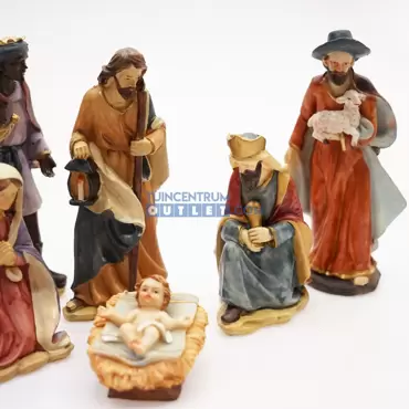 Kerstgroep 7 figuren h20cm, Kaemingk, www.tuincentrumoutlet.com