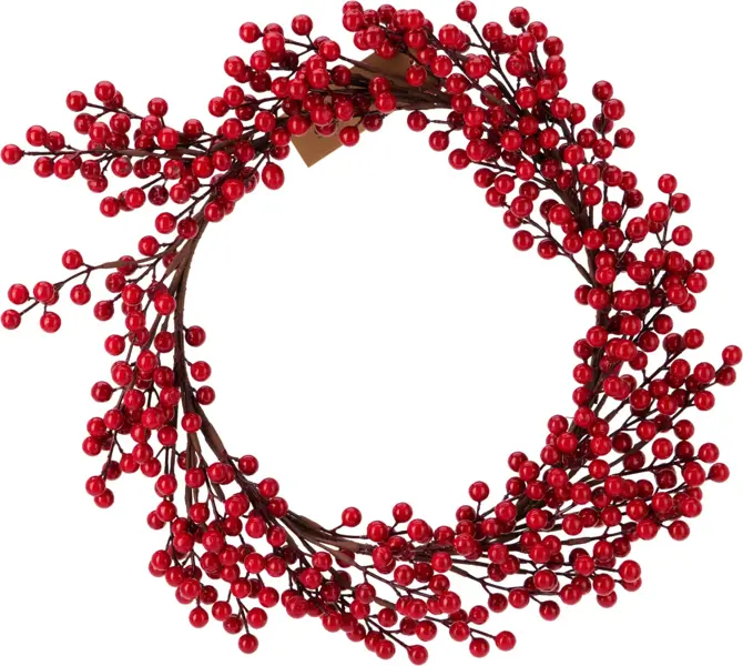 KERSTKRANS MET BESSEN ROOD, koopman, tuincentrumoutlet.com