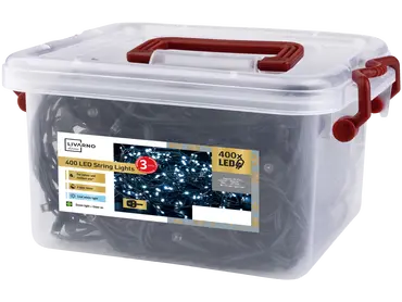 Kerstlampjes 400 led fairy lights Cool white - afbeelding 1