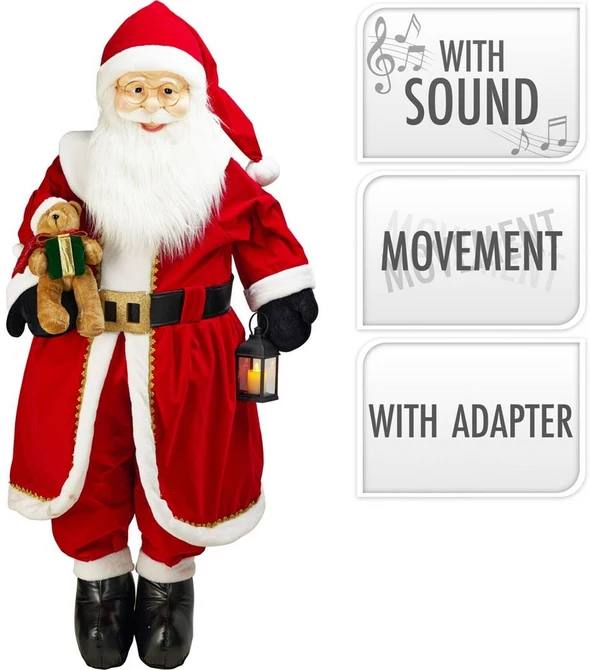 KERSTMAN 200CM MET MUZIEK, koopman, tuincentrumoutlet.com