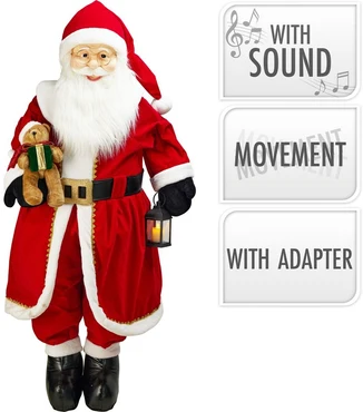 KERSTMAN 200CM MET MUZIEK, koopman, tuincentrumoutlet.com