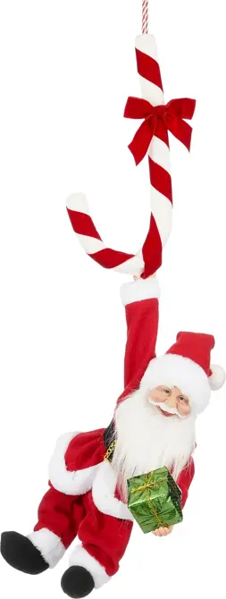 Kerstman bo l36b16h82cm rood, Mica decorations,Tuincentrumoutlet.com