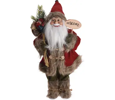 KERSTMAN STAAND 37CM BRUIN, Koopman, tuincentrumoutlet